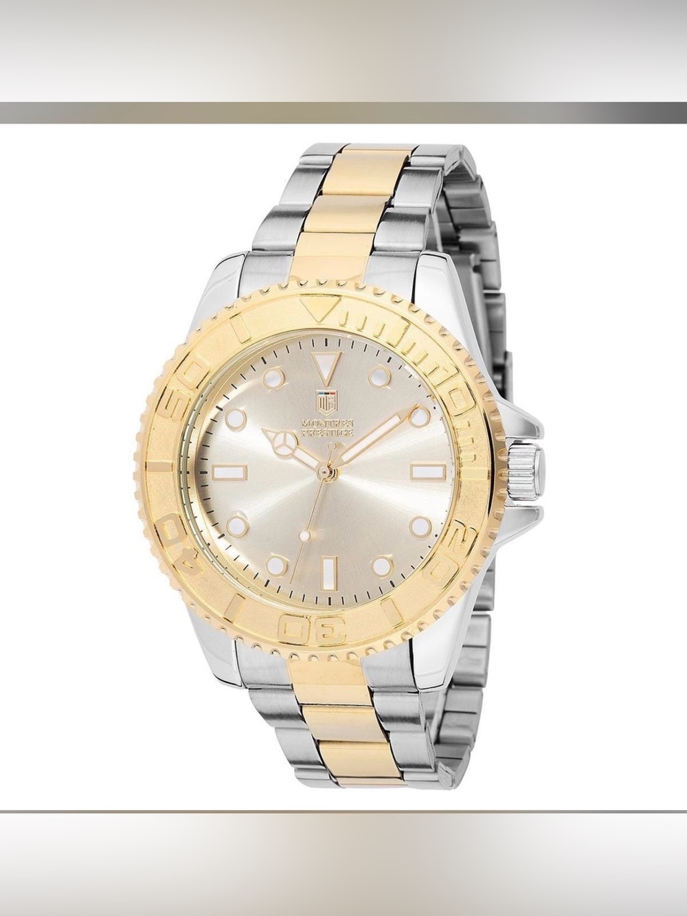 Two-Tone Gold and Silver Women’s Bracelet Watch